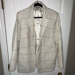 H&M Textured Cream Blazer